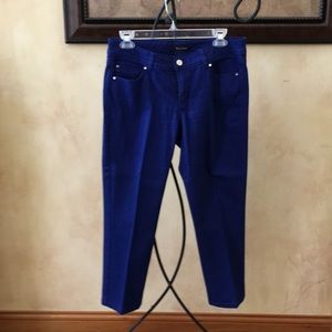 Like new, Cobalt blue cropped slacks
